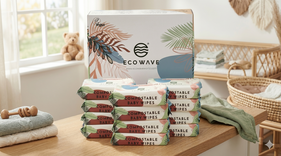 Eco Wave Bamboo Baby Wipes