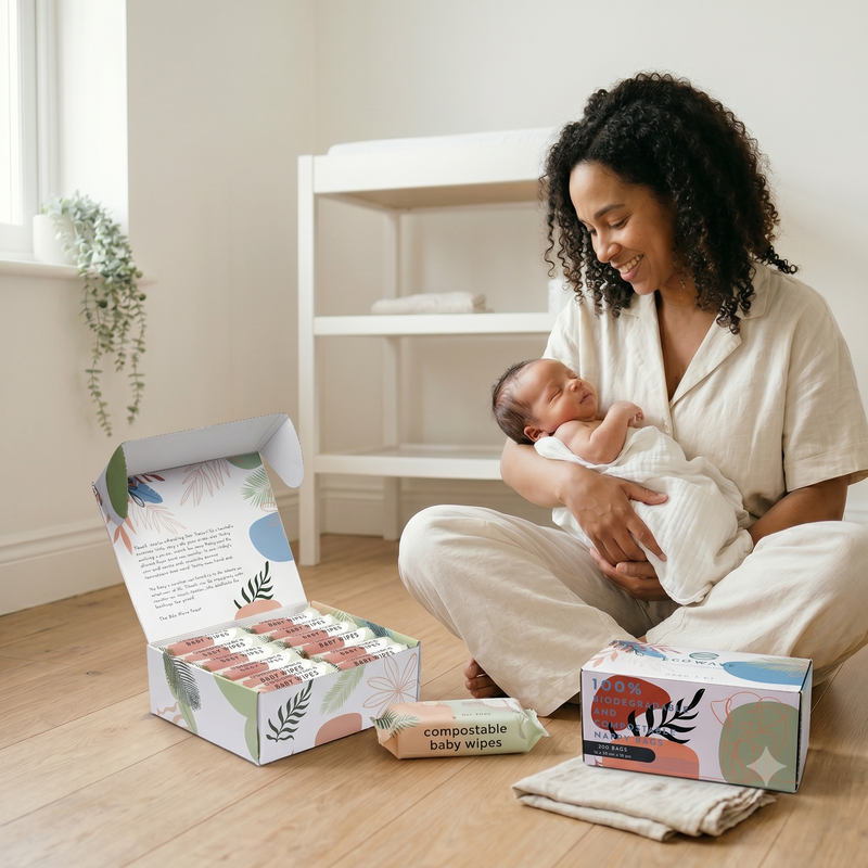 Bamboo Baby Wipes & Disposable Diaper Bags
