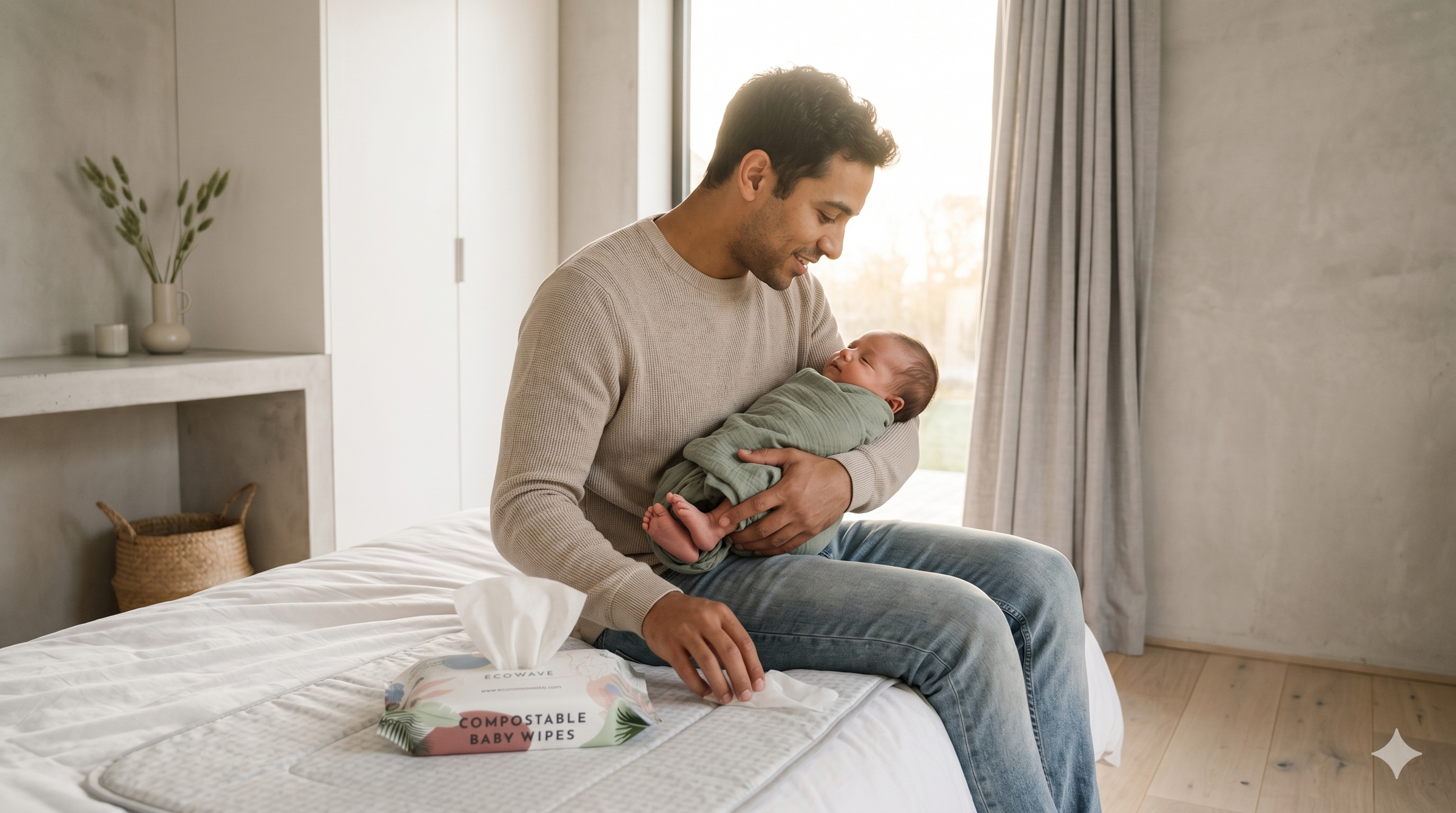 father and baby